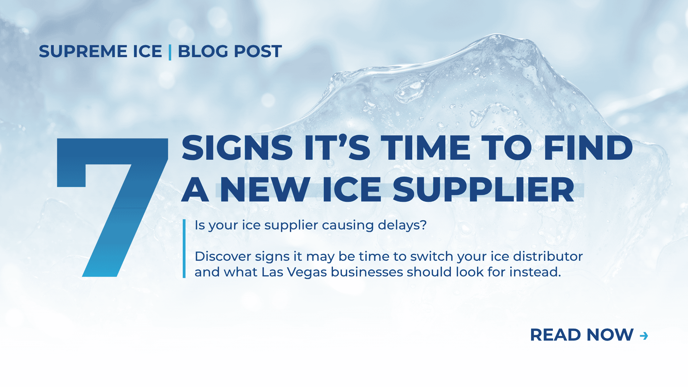 Signs it’s time to find a new bagged ice supplier or ice distributor in Las Vegas for reliable wholesale ice delivery.